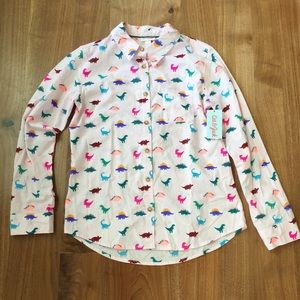 Girls Cat and Jack collared shirt